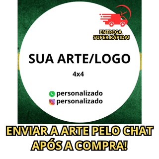 Adesivos Personalizados 4x4 cm - Recorte Eletrônico, pode molhar. em Oferta na Shopee