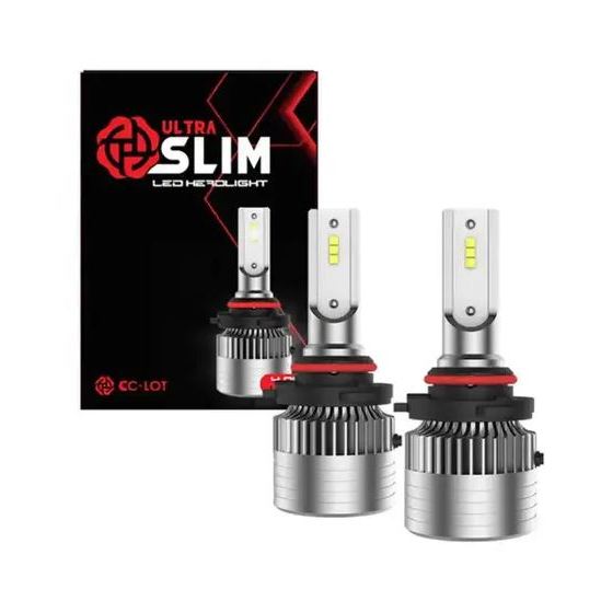 Kit Lâmpada Led Cc-lot Ultra Slim 6000K 4000L 12-24V-  H4 H7 H11 HB3 HB4 H15 H16 H27  9012-JR8