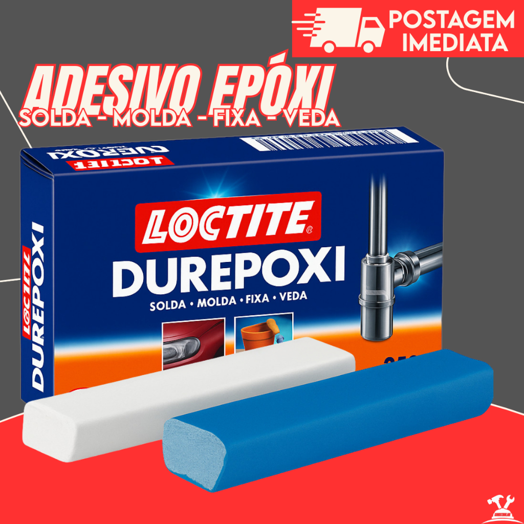 Durepóxi Adesivo Epóxi Massa Loctite 100g Henkel Araldite Massa Epoxi Tekbond 100g em Oferta na Shopee