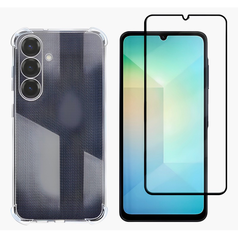 Capinha Capa + Película de Vidro 3D Samsung A17 Capa Anti Impacto Transparente