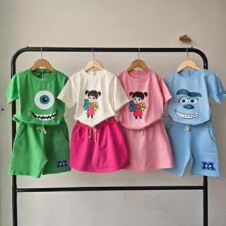 conjunto verão monstros S.A em Oferta na Shopee