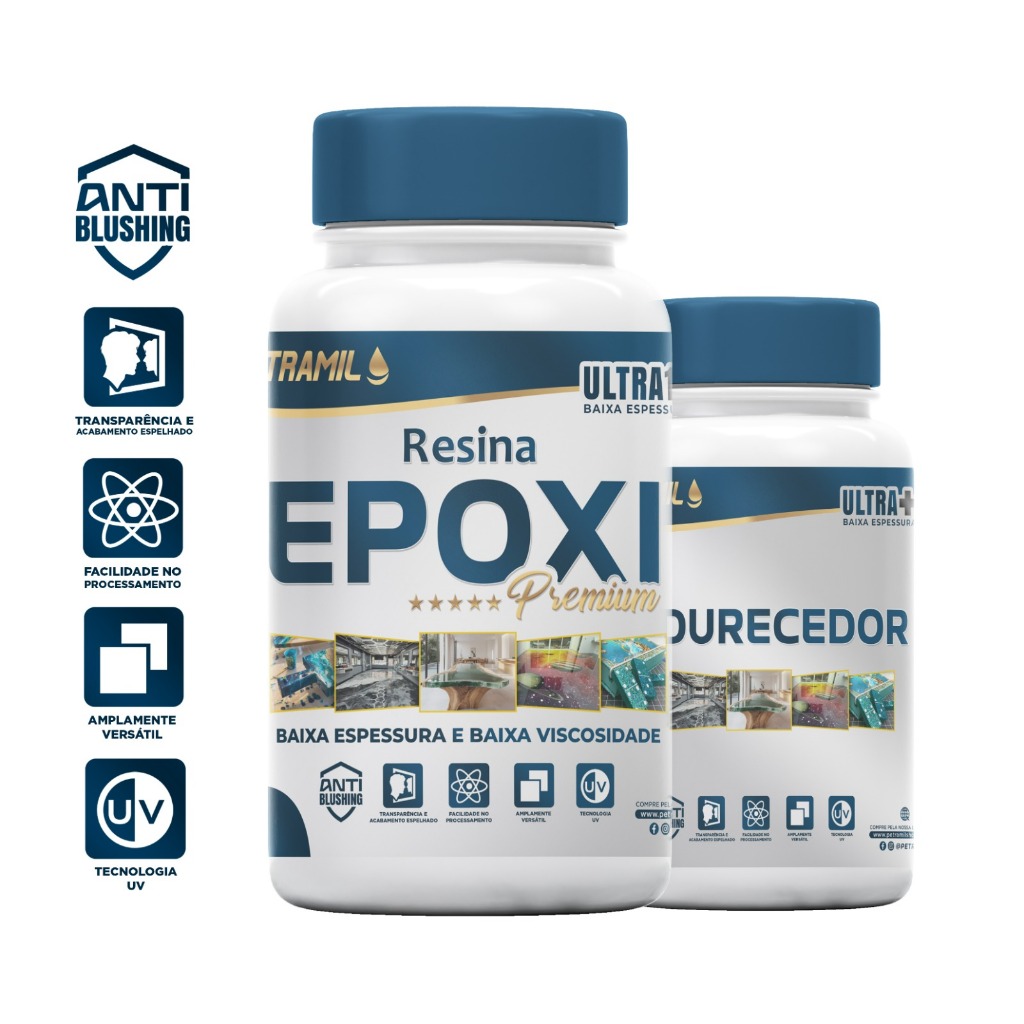 Resina Epóxi Petramil ( Baixa Espessura e Baixa Viscosidade ) 150g Cod. 03 em Oferta na Shopee
