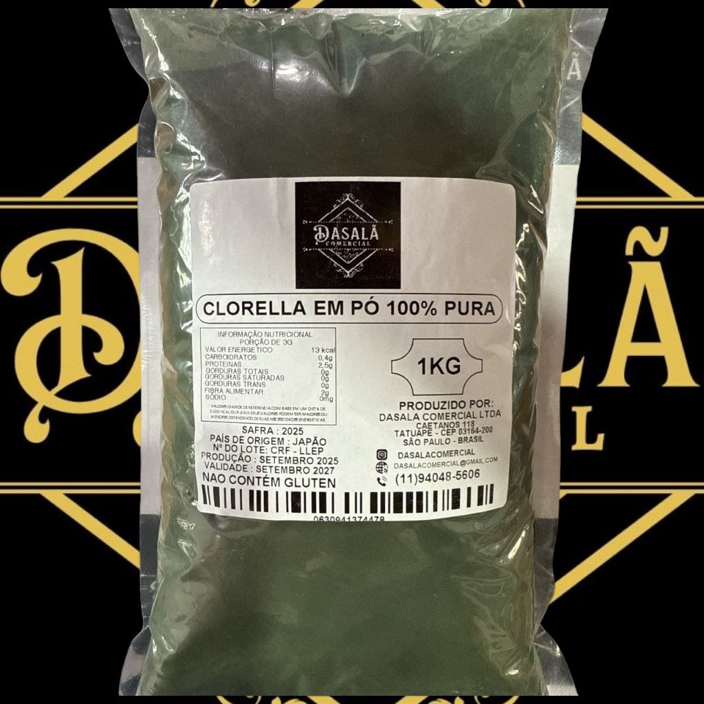 Chlorella em Pó Pura Importada em Oferta na Shopee