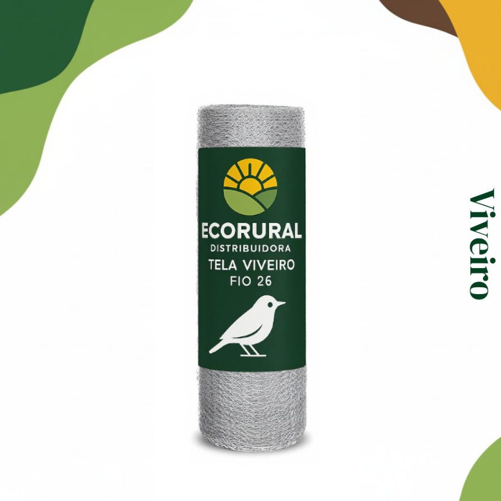 Tela Vivero 0,60x10 Metros Fio 26 (1,27mm) Malha Hexagonal Aves, Pássaros e Horta em Oferta na Shopee