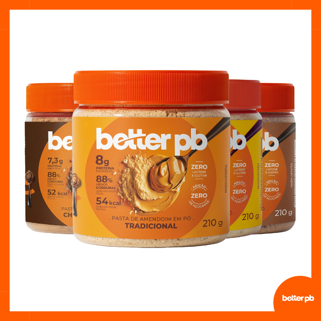 Pasta de Amendoim em Pó 210g - Better pb em Oferta na Shopee