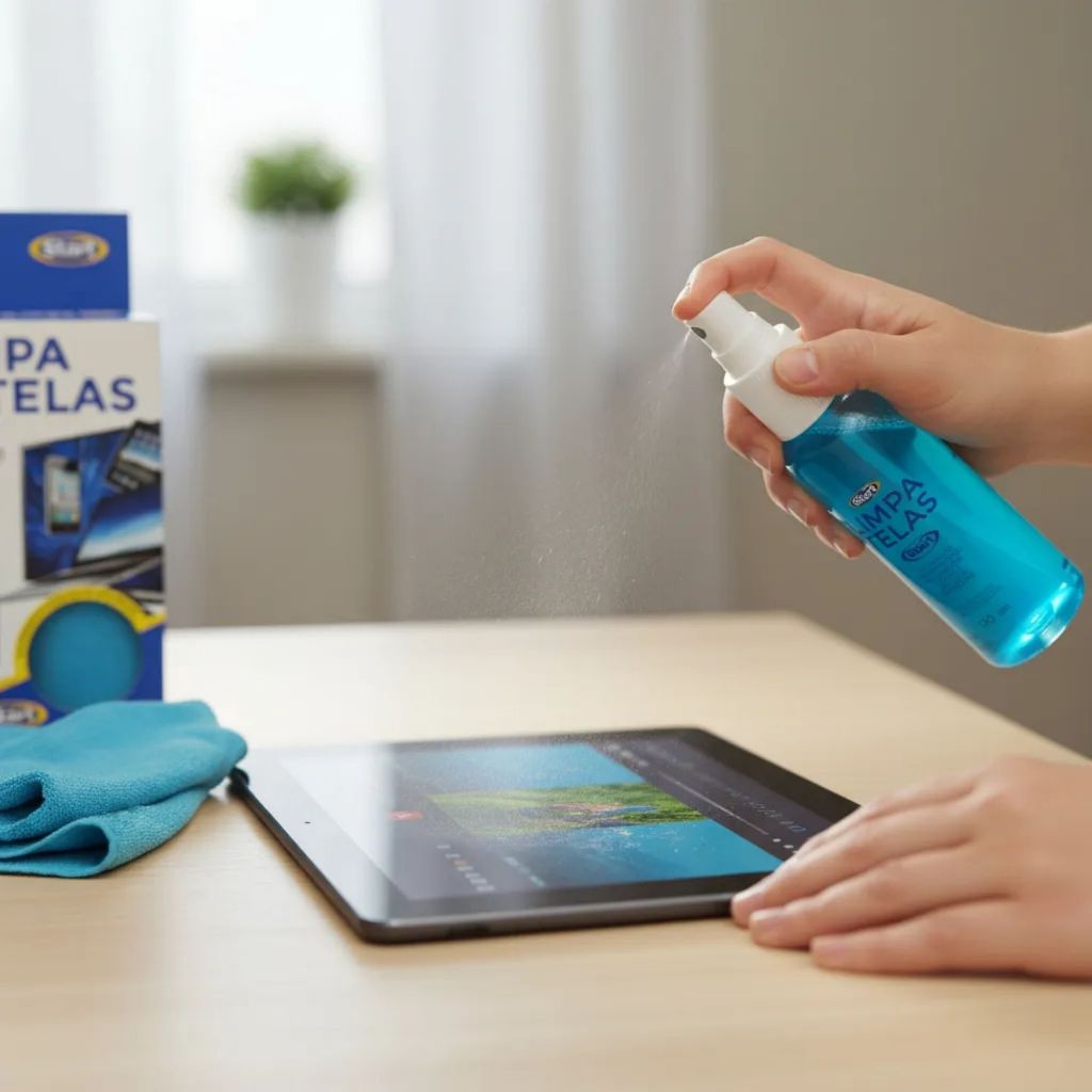 Kit 2 Limpador Start Telas 120ml + Pano Microfibra Para Celulares, TVs e Monitores