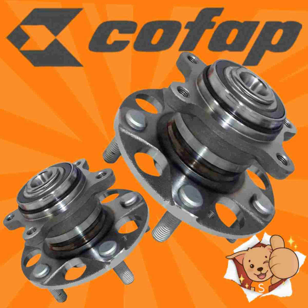 PAR CUBO RODA TRASEIRO CIVIC 2007 2008 2008 2010 A 2016 ORIGINAL COFAP COM ROLAMENTO E ABS 5 FUROS