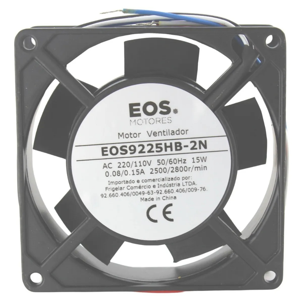 Motor Ventilador 92x92x25 com bucha 12V - EOS