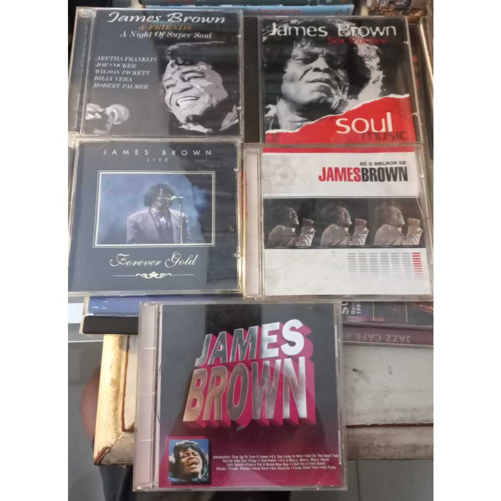 Cds James brown - Só as Melhores -Exclusive collection sex machine soul music(IMP) Forever gold(IMP) fiends a night supe