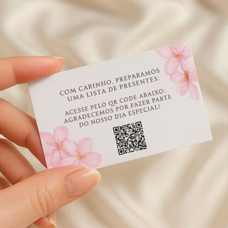 Tag Lista de Presentes ou Pix Casamento Aniversário Personalizamos em Oferta na Shopee