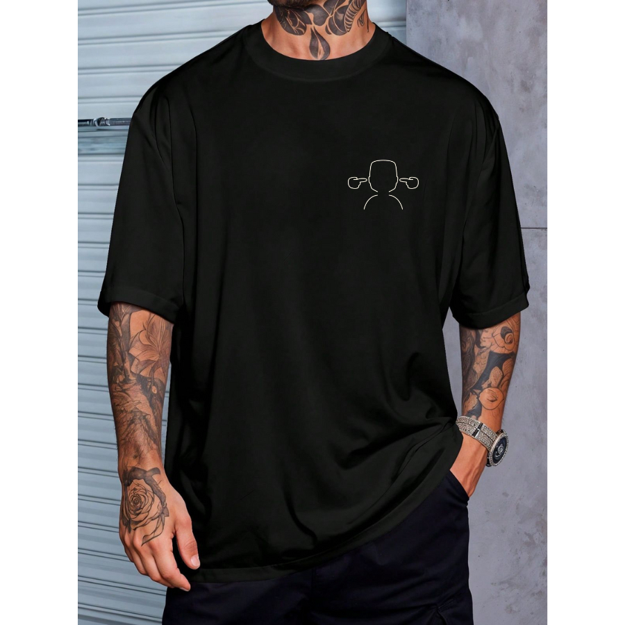 Camiseta Oversized Streetwear Estampa Memphis Depay Futebol Esporte Algodão Confortável