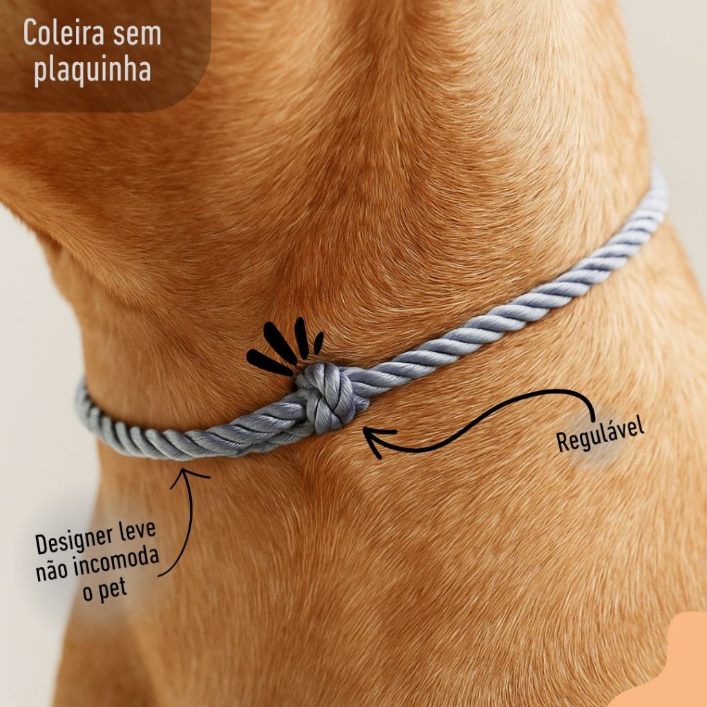 Coleira colar pet ajustável SEM PLAQUINHA de identificação para cachorro e gato  varias cores