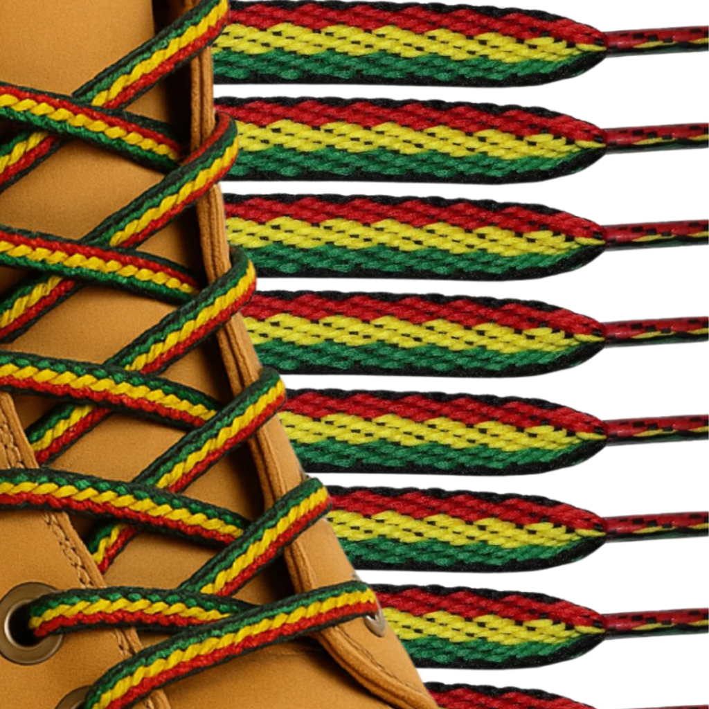 Cadarço Infantil 0,70m 70cm raggae rasta jamaica Para Tênis Sapato Bota Blusa Qualidade Importado