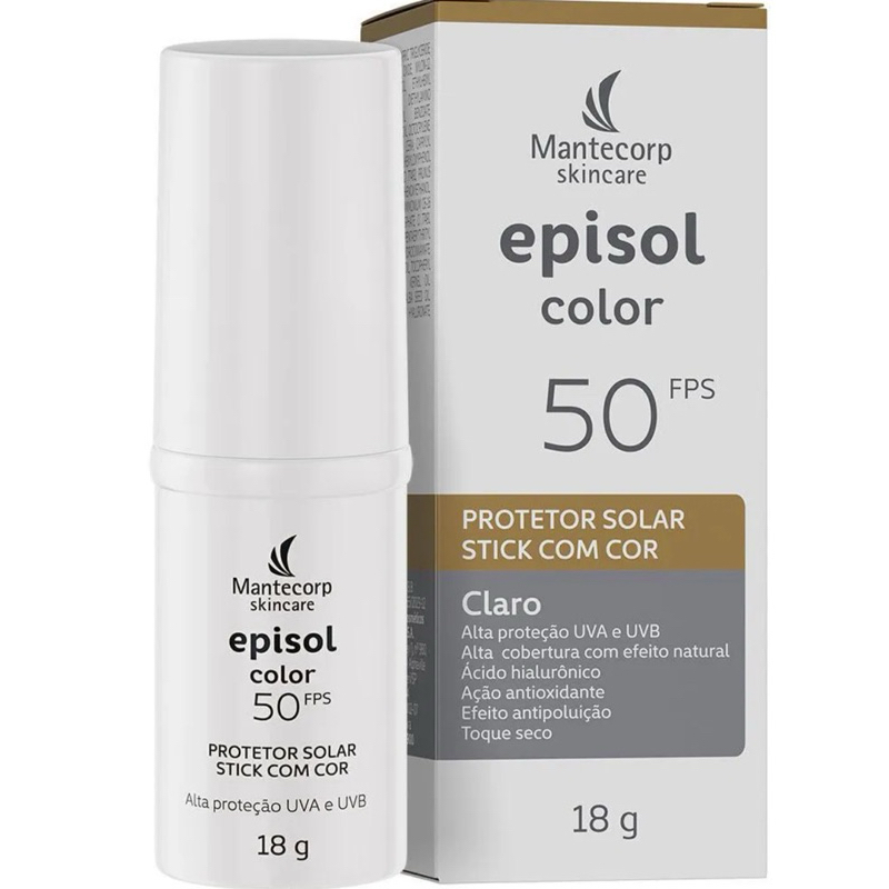 PROTETOR SOLAR EPISOL COLOR STICK CLARO
