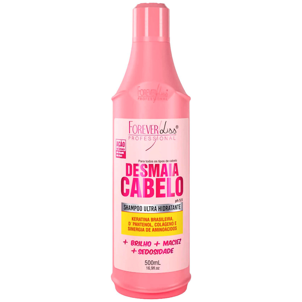 Shampoo Desmaia Cabelo Antifrizz 500ml Ultra Hidratante | Forever Liss