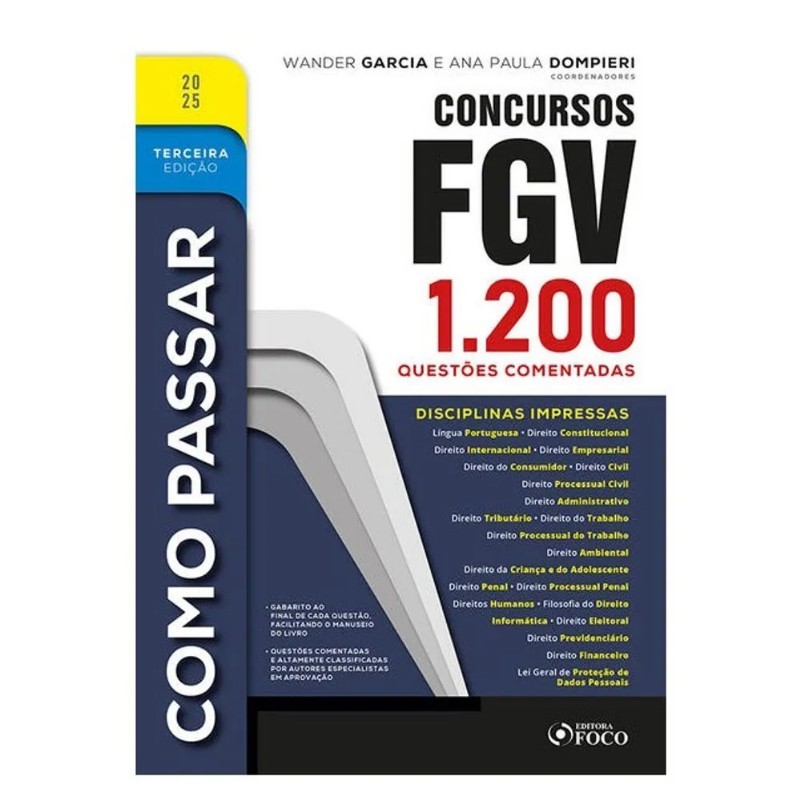 Como Passar Em Concursos Fgv 2025 3ed