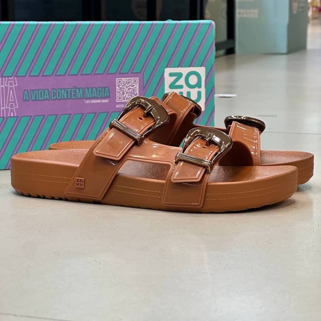 Tamanco Zaxy Birken Com fivela 19225 Flash II Feminino