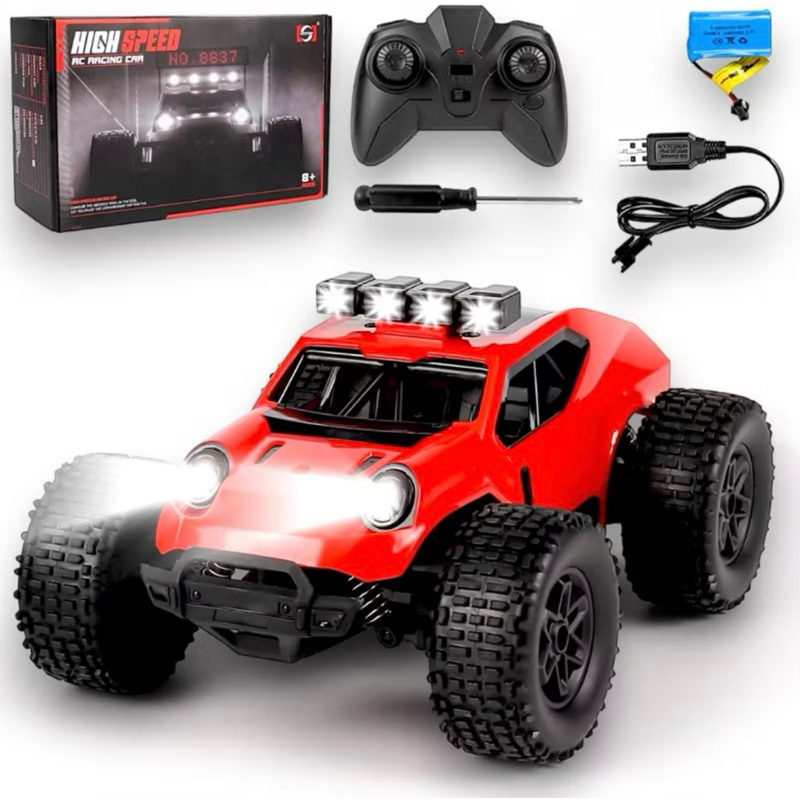 RC Carro Alta Velocidade 25km/h – Bateria Recarregável + Controle 2.4GHz – Diversão Garantida!