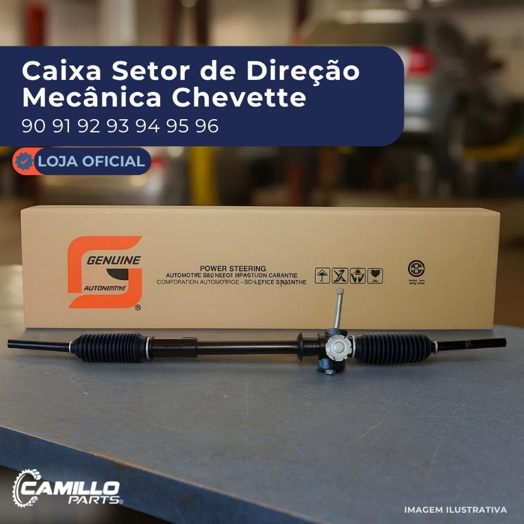 Caixa Setor Direção Mecânica Chevrolet Chevette Chevy Marajó 73 A 96 em Oferta na Shopee