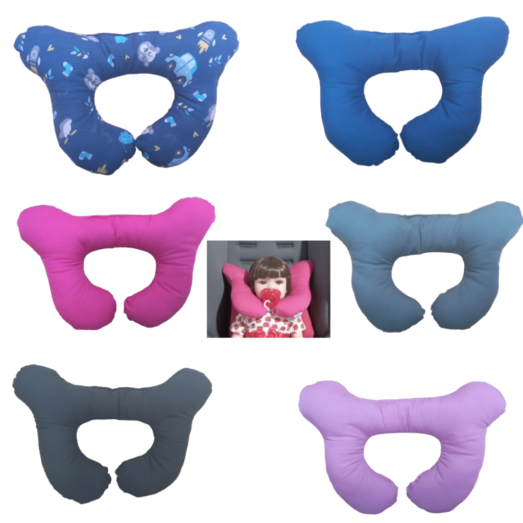 Almofada para Pescoço Bebe Conforto fofinha Apoio de Cabeça carrinho bebê conforto
