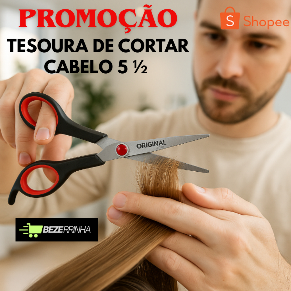 OFERTA TESOURA DE CORTAR CABELO 5 ½ " 14 cm ORIGINAL LINE
