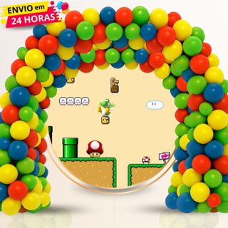 Kit 200 Balões Para Arco Desconstruido Tema Amarelo Vermelho Azul Verde Decoração Festas e Eventos em Oferta na Shopee