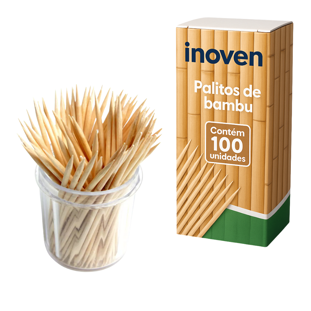 Palito De Dente Roliço até 400 unidades em Oferta na Shopee