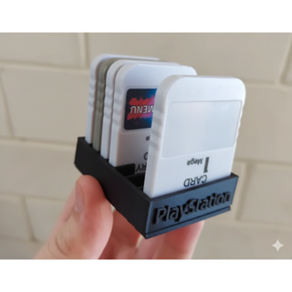 Stand Suporte para 7 Memory Cards de PS1/PS2 - Organize e Proteja seus Saves! Playstation 1 e 2 ! em Oferta na Shopee