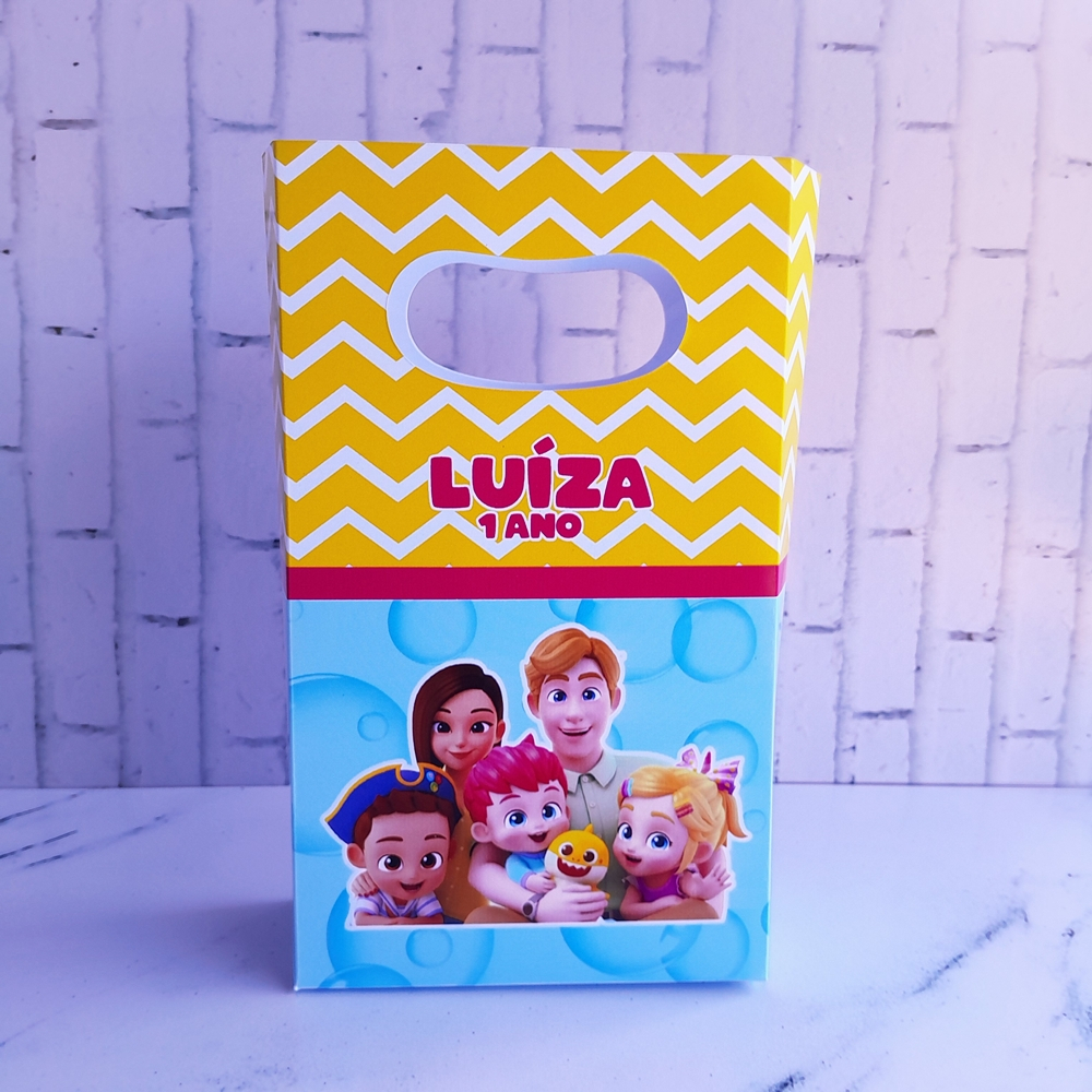 PEGUE E MONTE - MINI Sacolinha Personalizada Surpresa BEBEFINN BEBE FINN Tamanho Pequeno Lembrancinhas para Aniversário