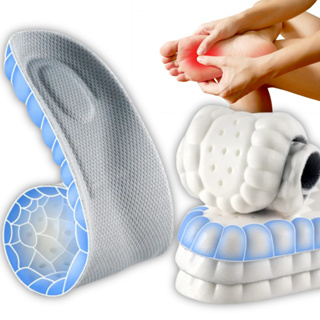 Palmilha Ortopédica Gel 4D Nuvem Fascite Plantar Esporão 1 Par Alto Conforto Anatômica Absorção em Oferta na Shopee