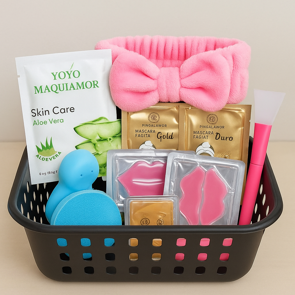 kit Skincare máscaras cuidados faciais maquiagem em Oferta na Shopee