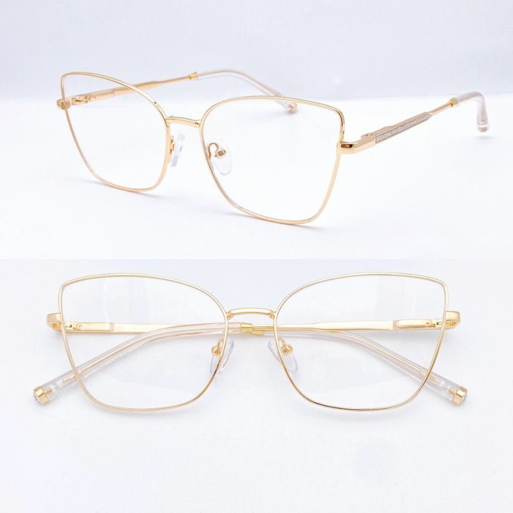 Óculos Armação Feminina Decoradinho Nas Pernas Bonita novo/moda em Oferta na Shopee