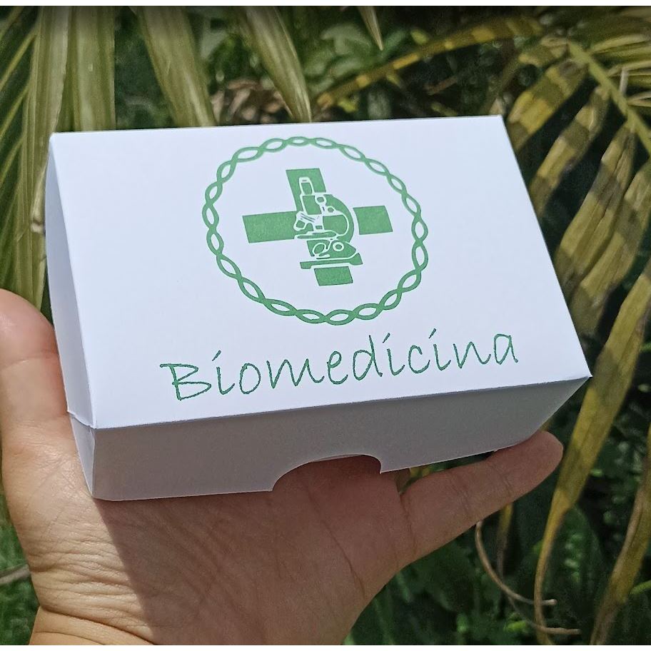 Caixa para 6 doces Lembrancinha Formatura Biomedicina | Embalagem Festa Doces Sabonete |