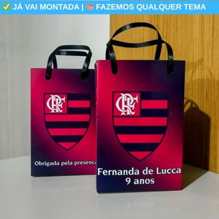 Sacolinha Personalizada Flamengo - Lembrancinha Aniversário Festa Infantil 17,5x10x4 em Oferta na Shopee