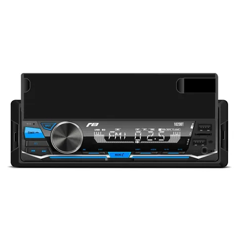 Rádio Automotivo JR8 MP3 USB FM Bluetooth com Suporte Celular 4 Canais 45W