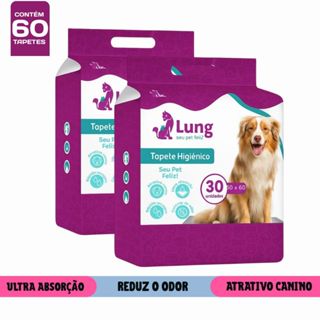 Tapete Higiênico com Carvão Ativado 50x60cm – Pacote com 30 Unidades em Oferta na Shopee