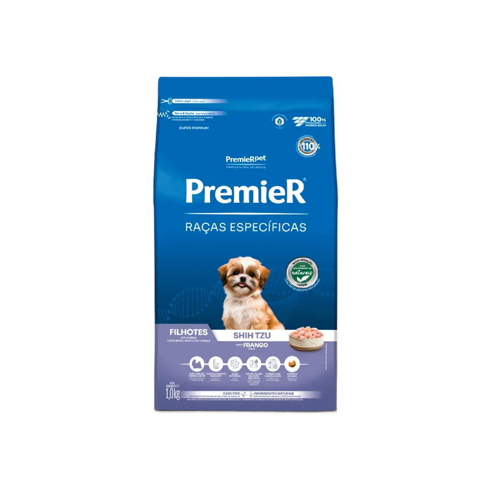 Ração Premier Raças Especificas Cães Shih Tzu Filhotes 1Kg