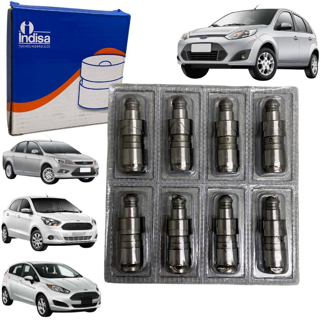 Jogo de Tucho Hidráulico Para Ford Escort Fiesta Focus Ka 8v 16v 1.0 1.6 Motor Zetec Rocam