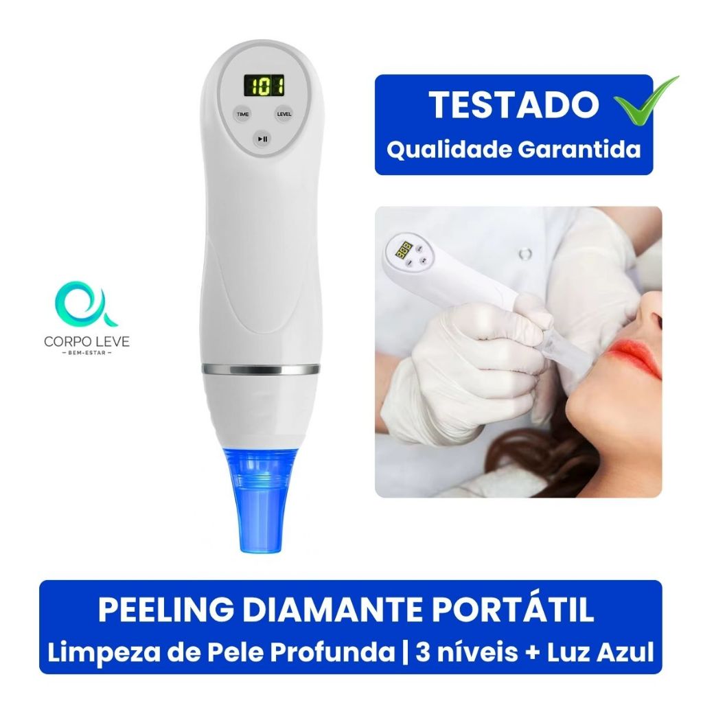 Removedor De Cravos Peeling de Diamante Limpeza de Pele Sugador Eletrico