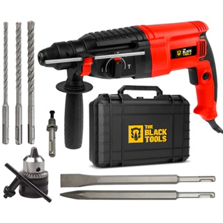 Martelete Perfurador E Rompedor 900w Com Maleta E Acessórios The Black Tools em Oferta na Shopee