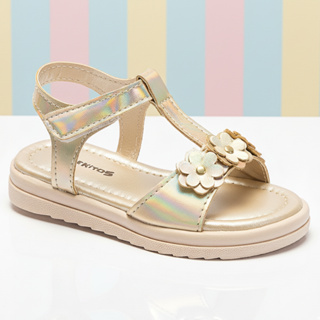 Sandália Infantil Menina Dourada Verão Florzinha Tamanho 22 ao 27 Sapekitos em Oferta na Shopee