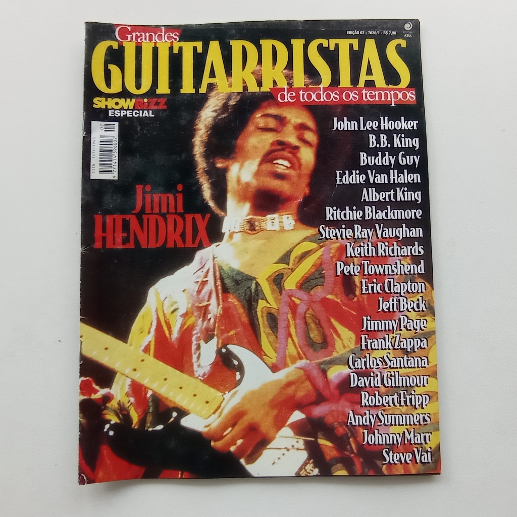 Revista Show Bizz Especial - Grandes Guitarristas de Todos os Tempos - Edição 2 - Jimi Hendrix - 1997