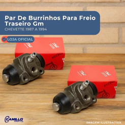 Cilindros Par Burrinhos Freio Traseiro Chevette Marajó Chevy 500 87 A 95 TRW Original