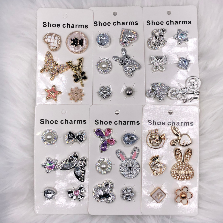 KIT  Sapato Charms Decorações Encantos Bonito   DIY Acessórios de Sandálias em Oferta na Shopee