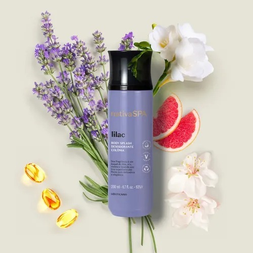 Body Splash Lilac Nativa SPA – A fragrância leve e sofisticada que te envolve como uma flor.