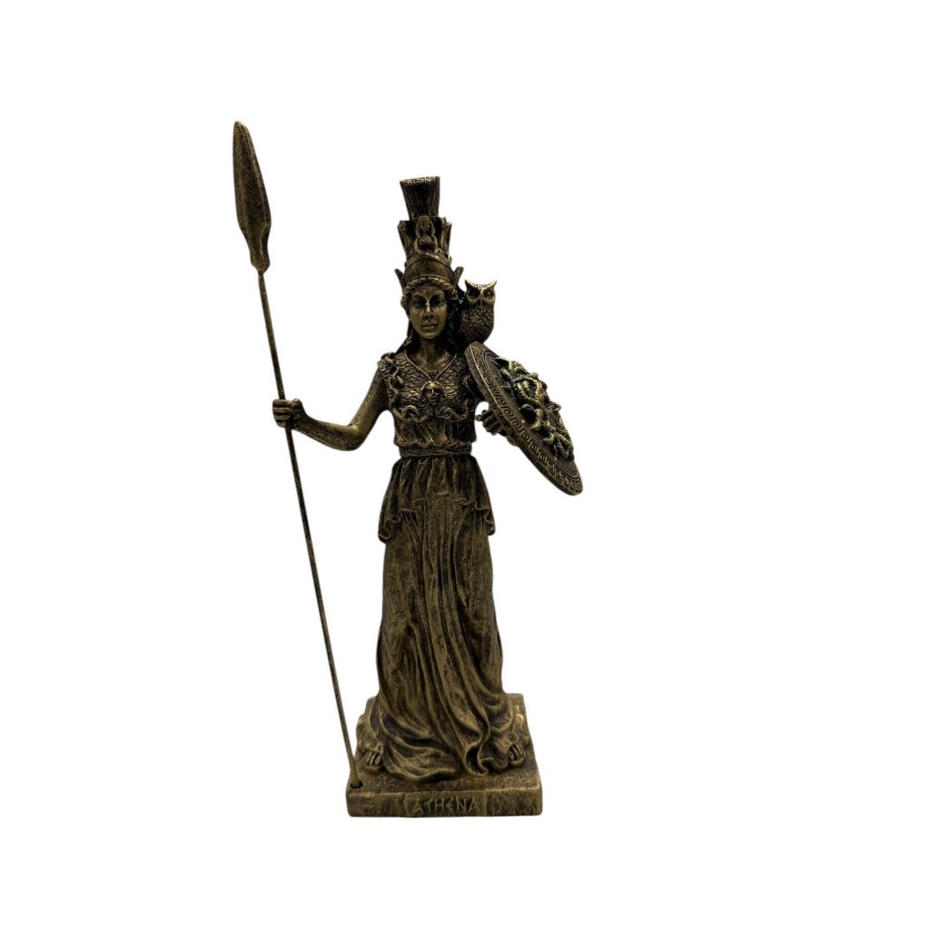 Estátua Atena, Deusa Grega da Guerra e Inteligência WICCA