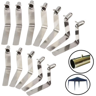 Kit 12 Pino Mola Trava Click Tubo Pressão Guarda Sol Tenda Remo Tripés Mono Pes Extensores