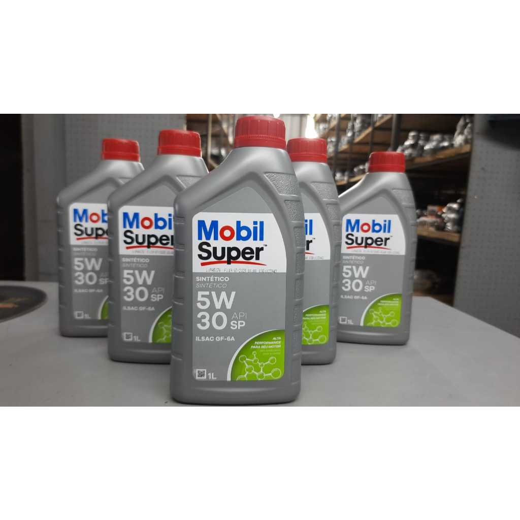 Óleo 05w30 Mobil super 100% sintético 5 litros Sl com GF6 em Oferta na Shopee