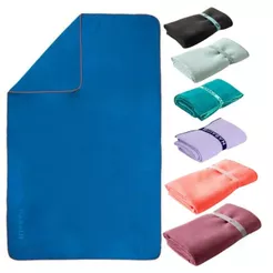 2 Toalhas Secagem Rápida Microfibra 80x130cm - Piscina Mar Viagem Camping Praia Academia Esportes