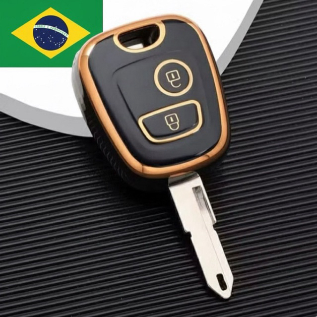 Capa de Chave Carro Peugeot 107 207 307 407 206 306 406 Citroen C1 C4 C2 C3 Berlingo Xasara Picasso